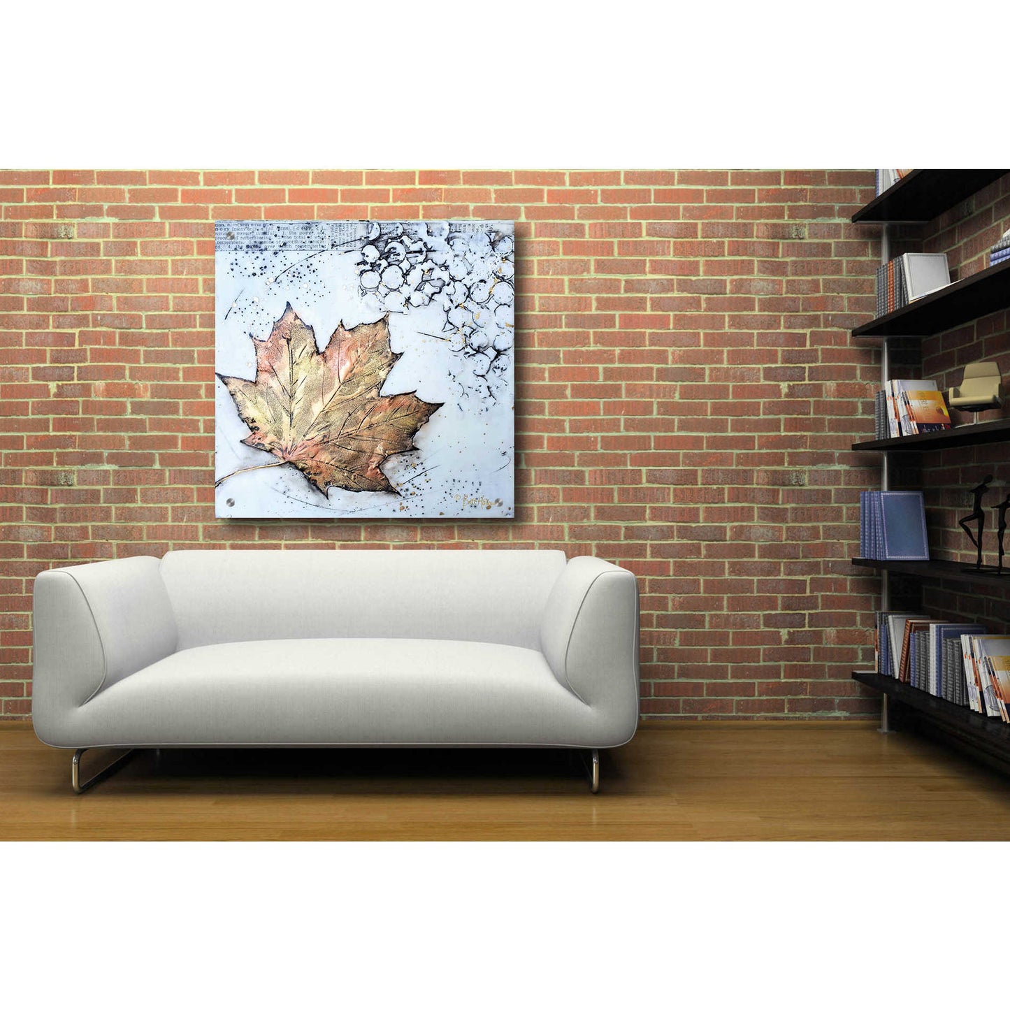 Epic Art 'Channeling Fall 1' by Britt Hallowell, Acrylic Glass Wall Art,36x36