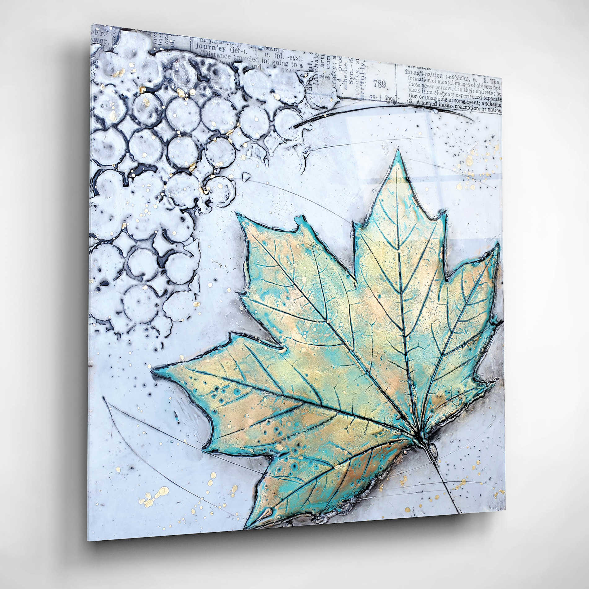 Epic Art 'Channeling Fall 2' by Britt Hallowell, Acrylic Glass Wall Art,12x12