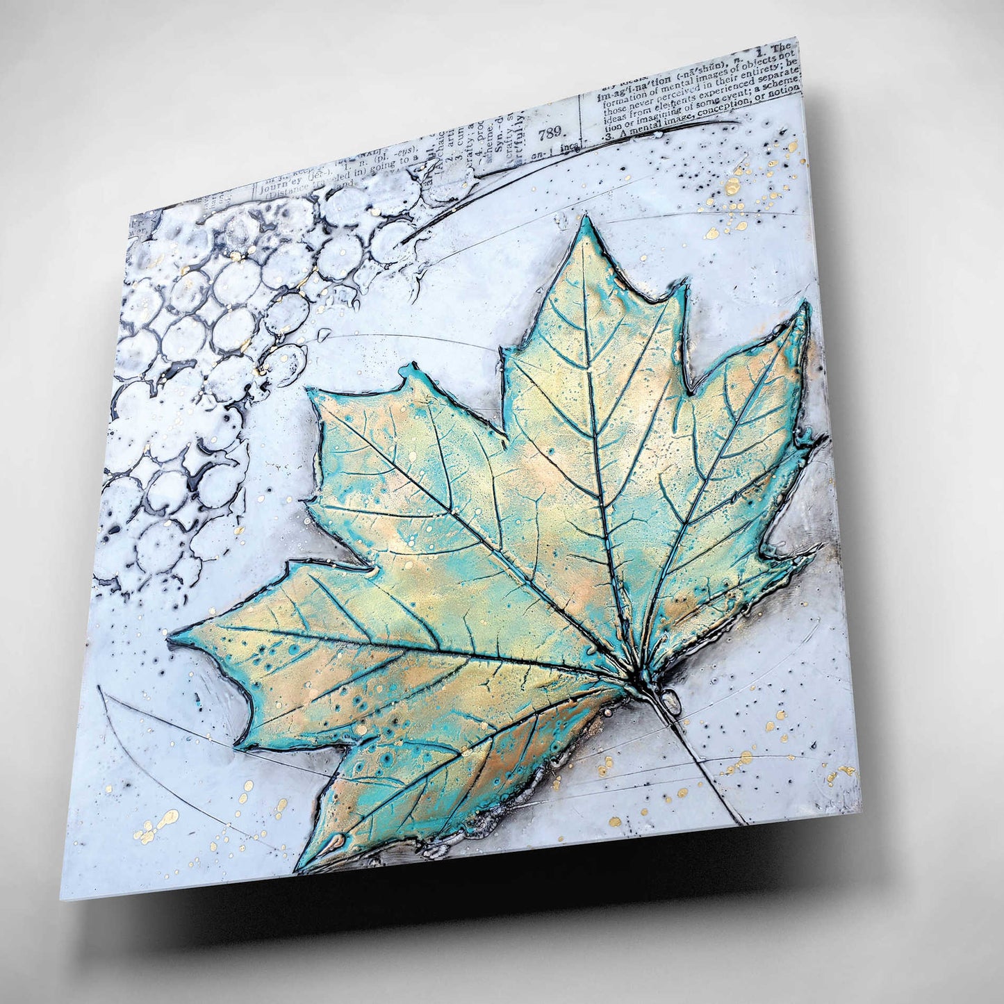 Epic Art 'Channeling Fall 2' by Britt Hallowell, Acrylic Glass Wall Art,12x12