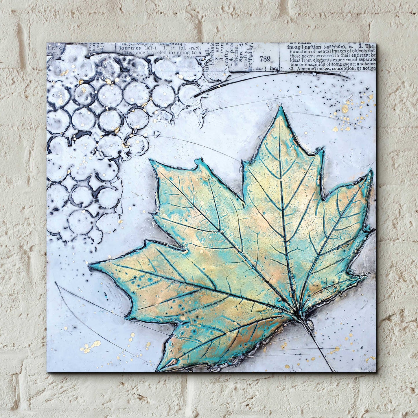 Epic Art 'Channeling Fall 2' by Britt Hallowell, Acrylic Glass Wall Art,12x12