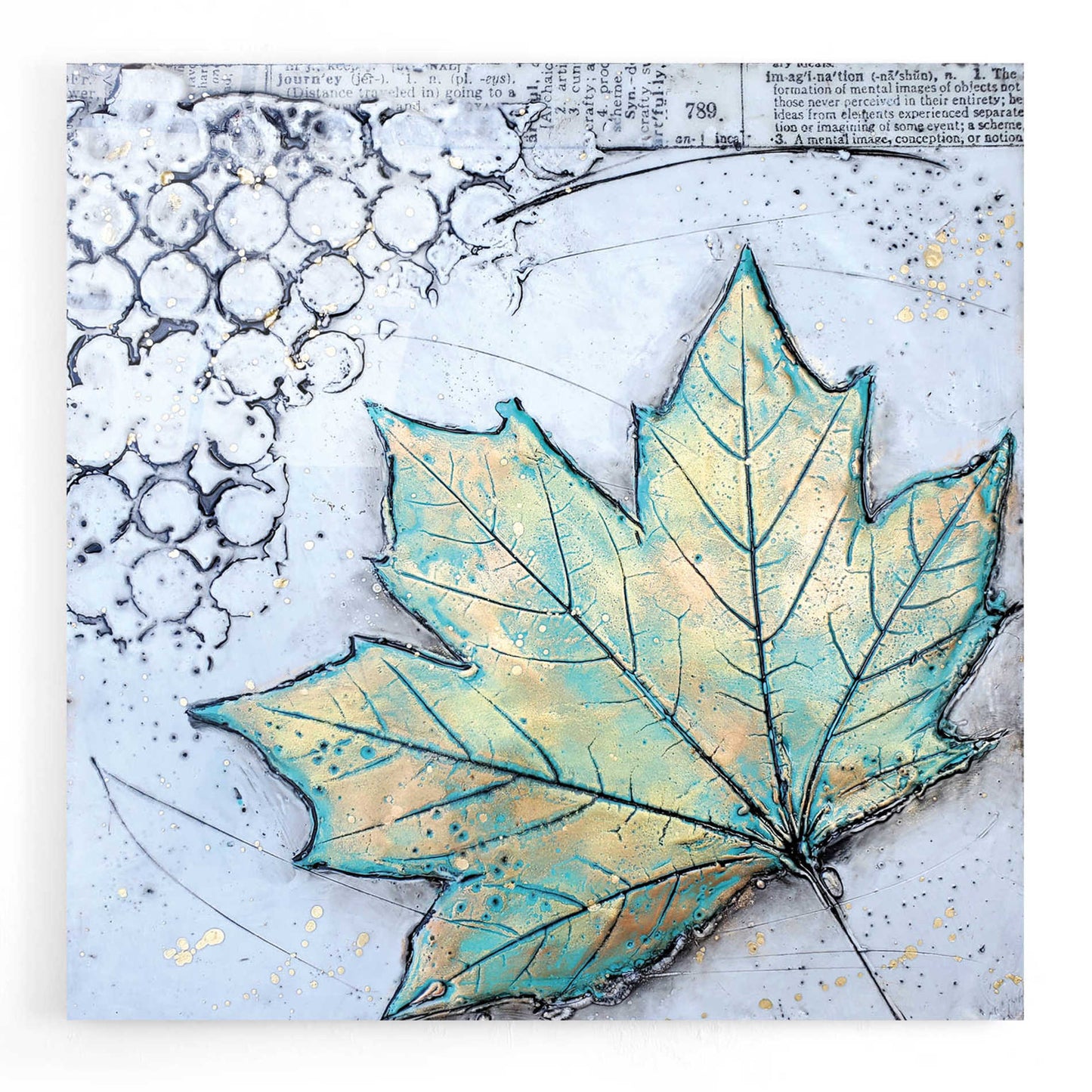 Epic Art 'Channeling Fall 2' by Britt Hallowell, Acrylic Glass Wall Art,12x12