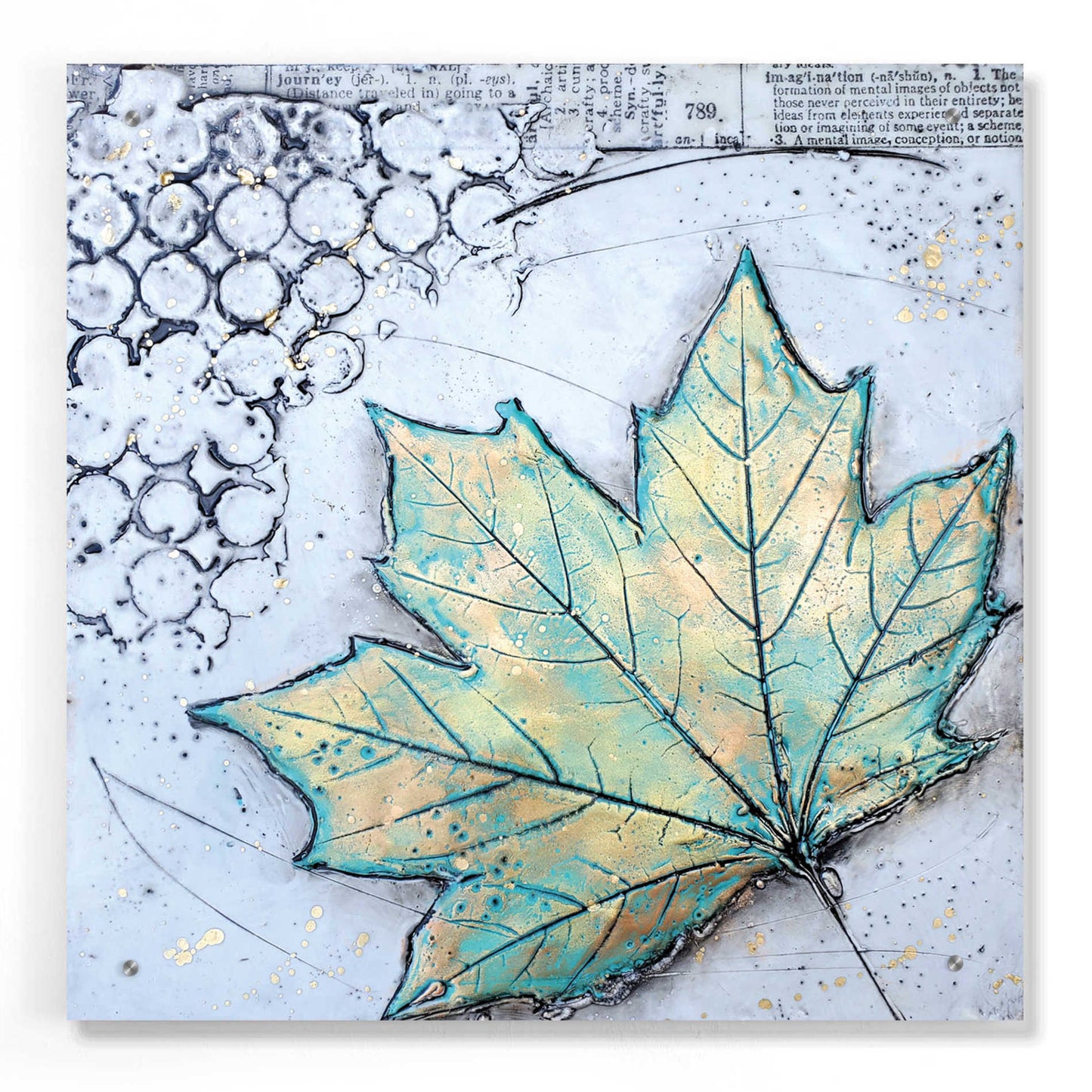 Epic Art 'Channeling Fall 2' by Britt Hallowell, Acrylic Glass Wall Art,24x24