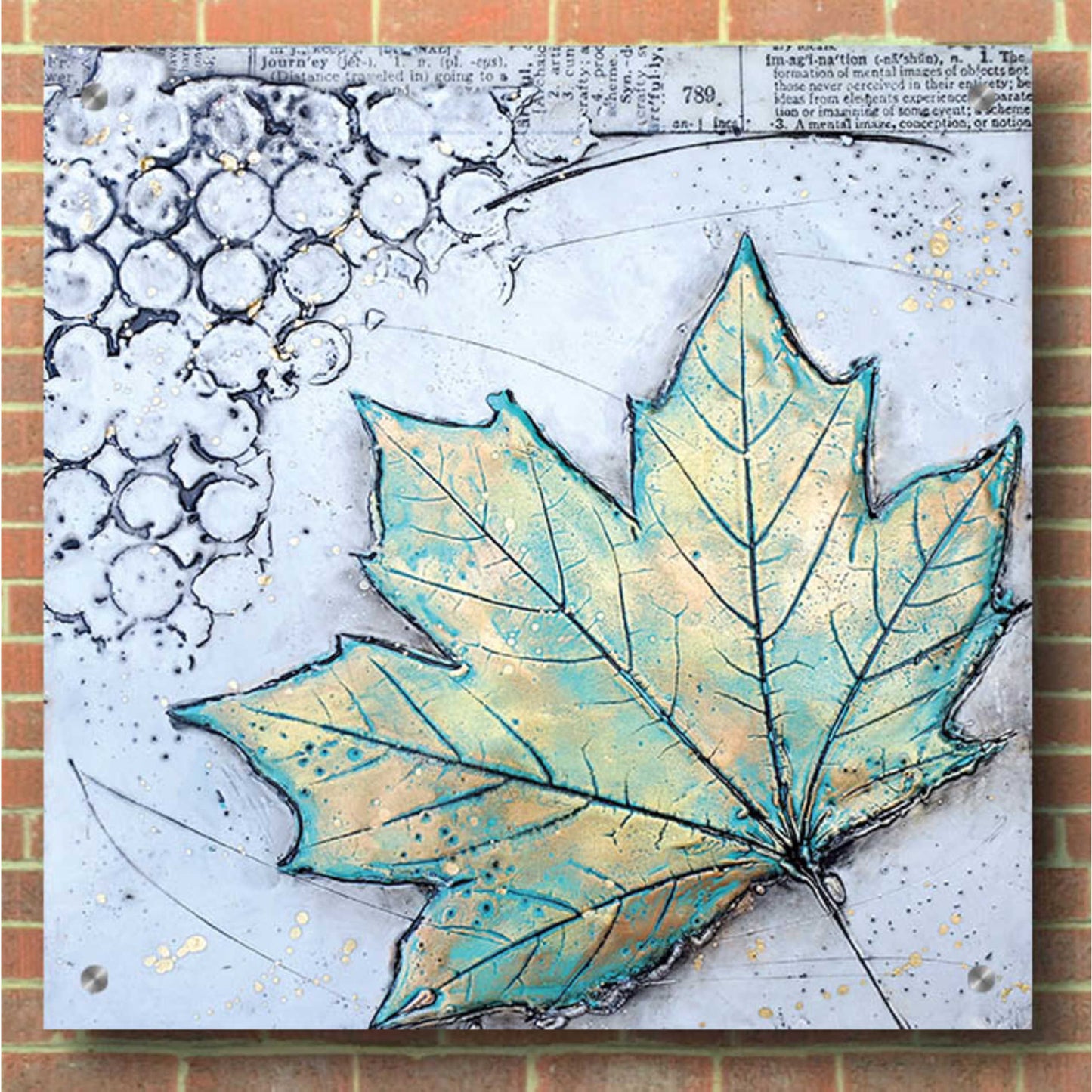 Epic Art 'Channeling Fall 2' by Britt Hallowell, Acrylic Glass Wall Art,36x36