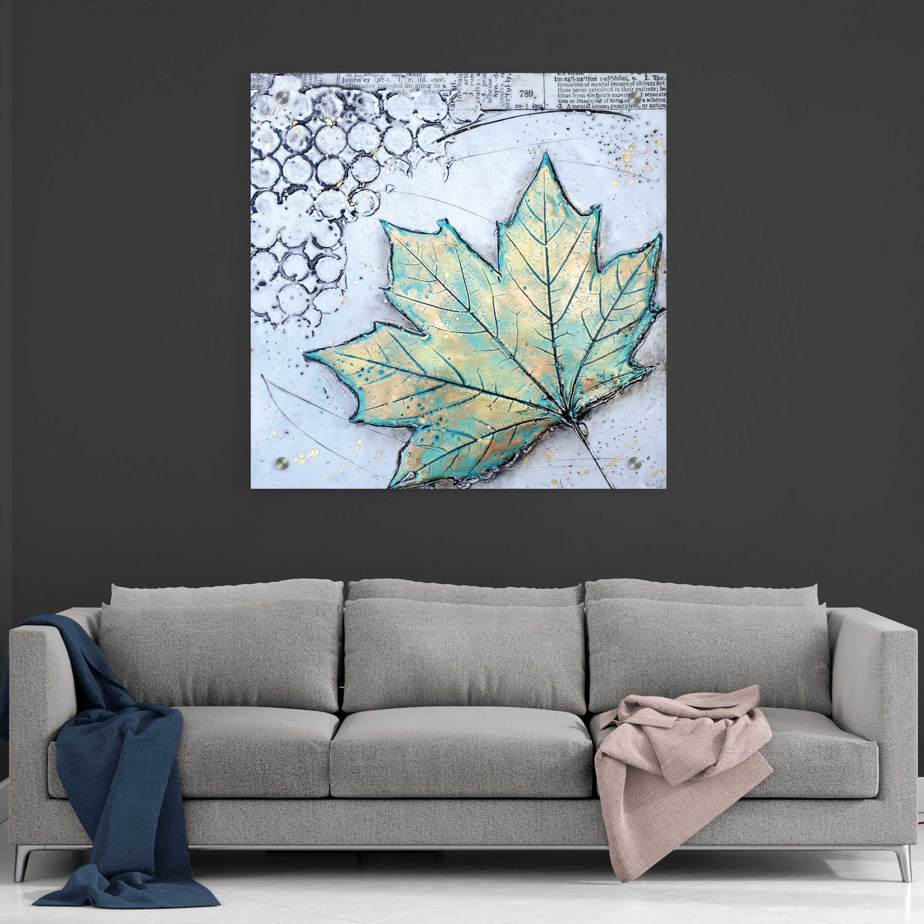 Epic Art 'Channeling Fall 2' by Britt Hallowell, Acrylic Glass Wall Art,36x36