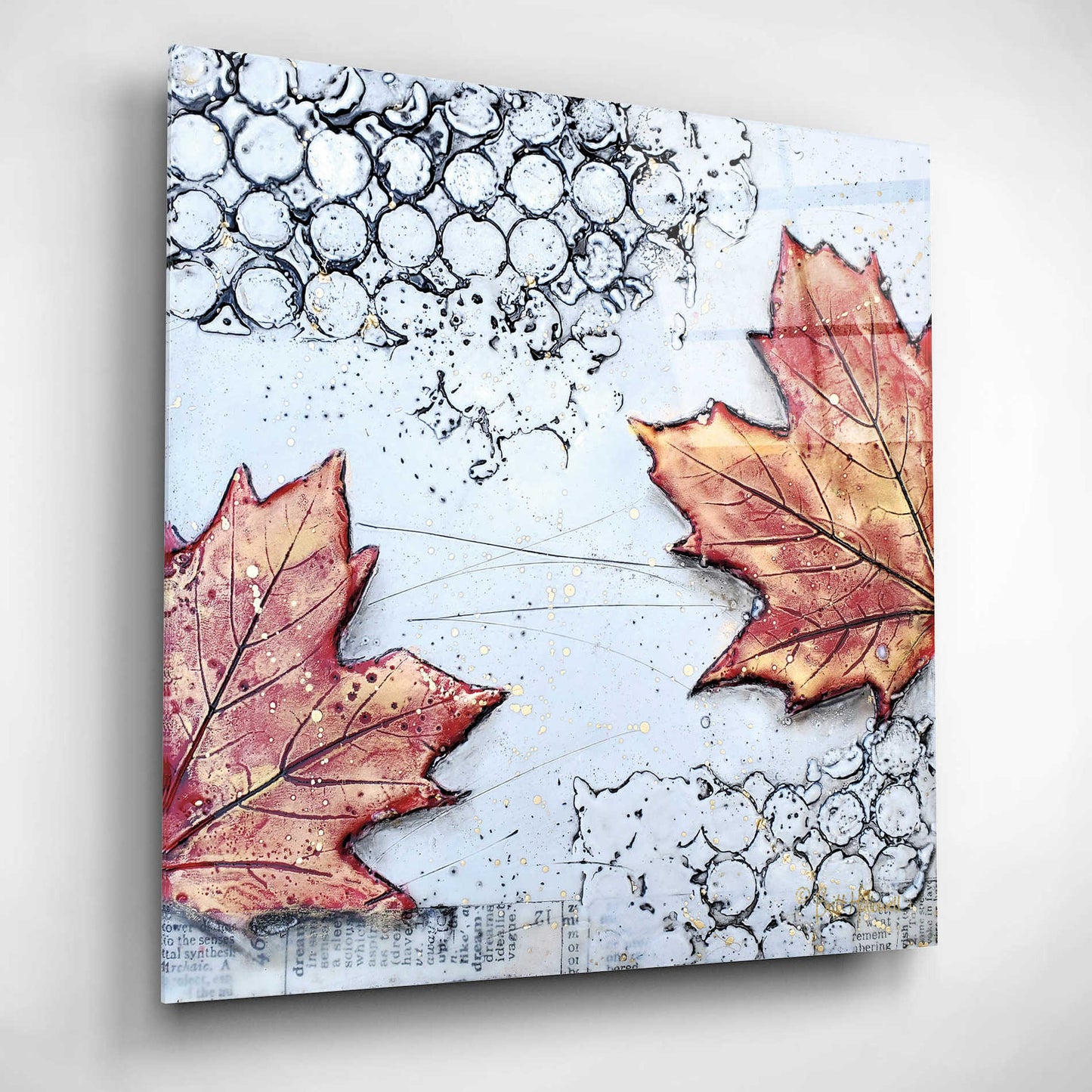 Epic Art 'Channeling Fall 3' by Britt Hallowell, Acrylic Glass Wall Art,12x12