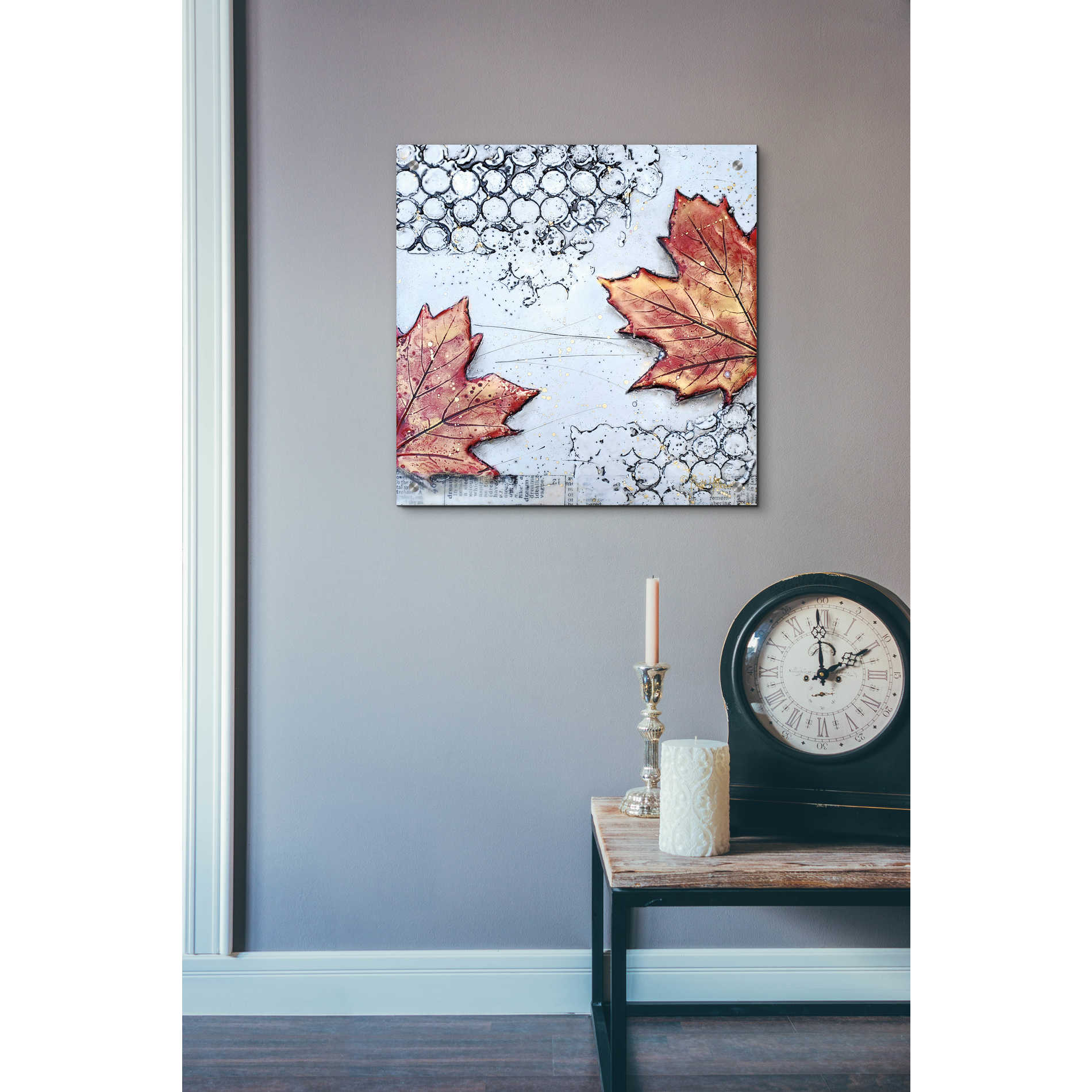 Epic Art 'Channeling Fall 3' by Britt Hallowell, Acrylic Glass Wall Art,24x24