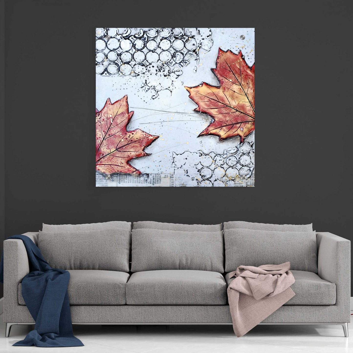 Epic Art 'Channeling Fall 3' by Britt Hallowell, Acrylic Glass Wall Art,36x36