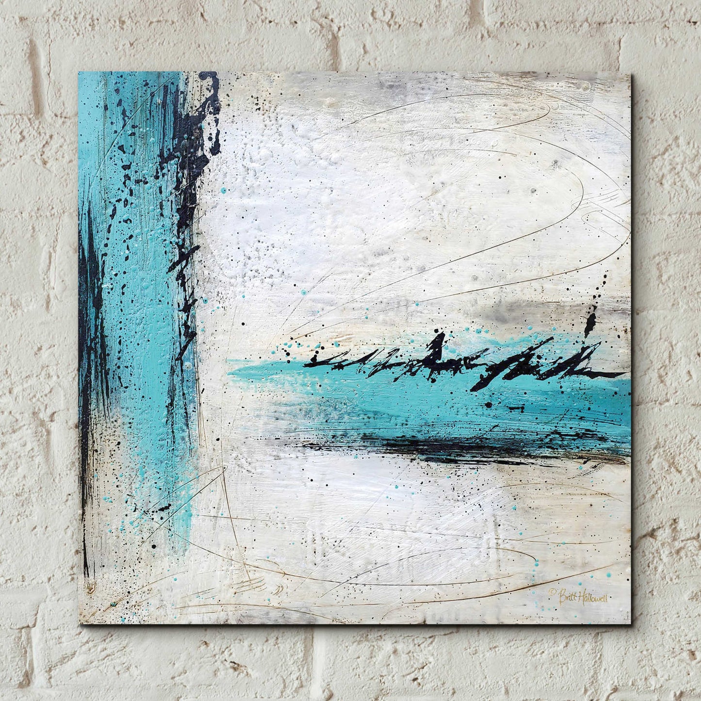 Epic Art 'Chasing Waterfalls' by Britt Hallowell, Acrylic Glass Wall Art,12x12