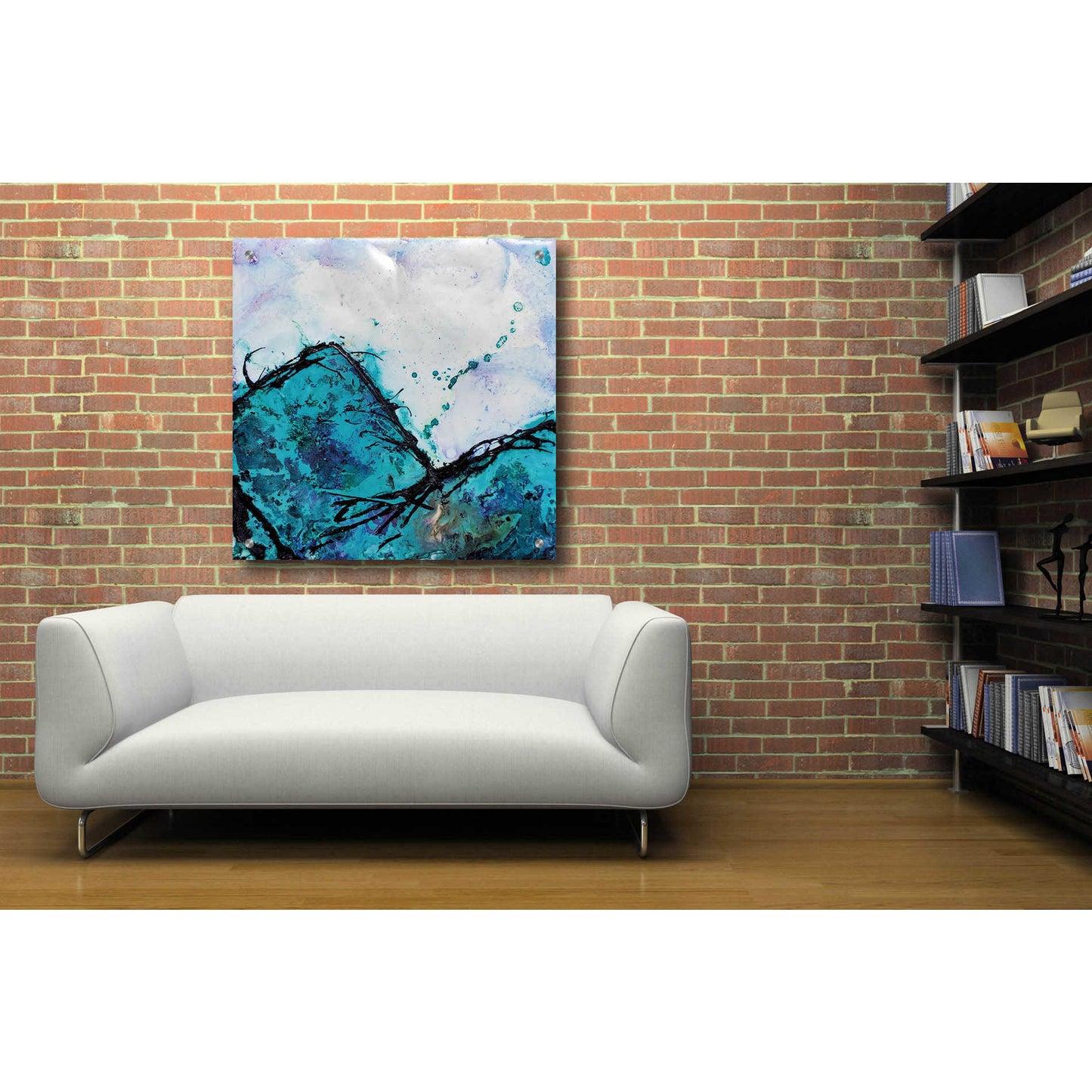 Epic Art 'In Mountains or Valleys 2' by Britt Hallowell, Acrylic Glass Wall Art,36x36