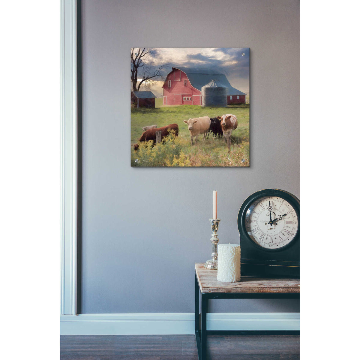 Epic Art 'Wyoming Sunset' by Lori Deiter, Acrylic Glass Wall Art,24x24