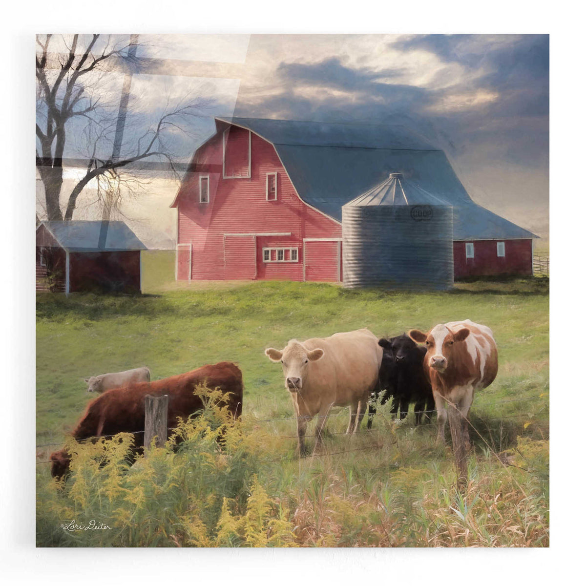 Epic Art 'Wyoming Sunset' by Lori Deiter, Acrylic Glass Wall Art