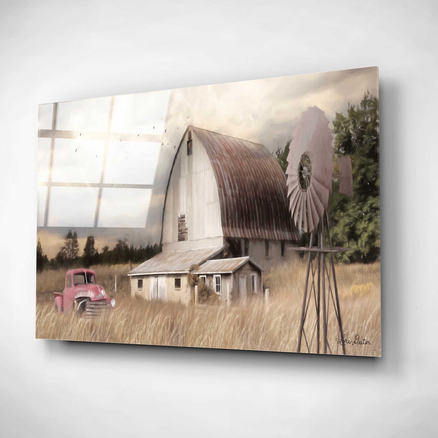 Epic Art 'Henderson Bay Farm' by Lori Deiter, Acrylic Glass Wall Art,16x12