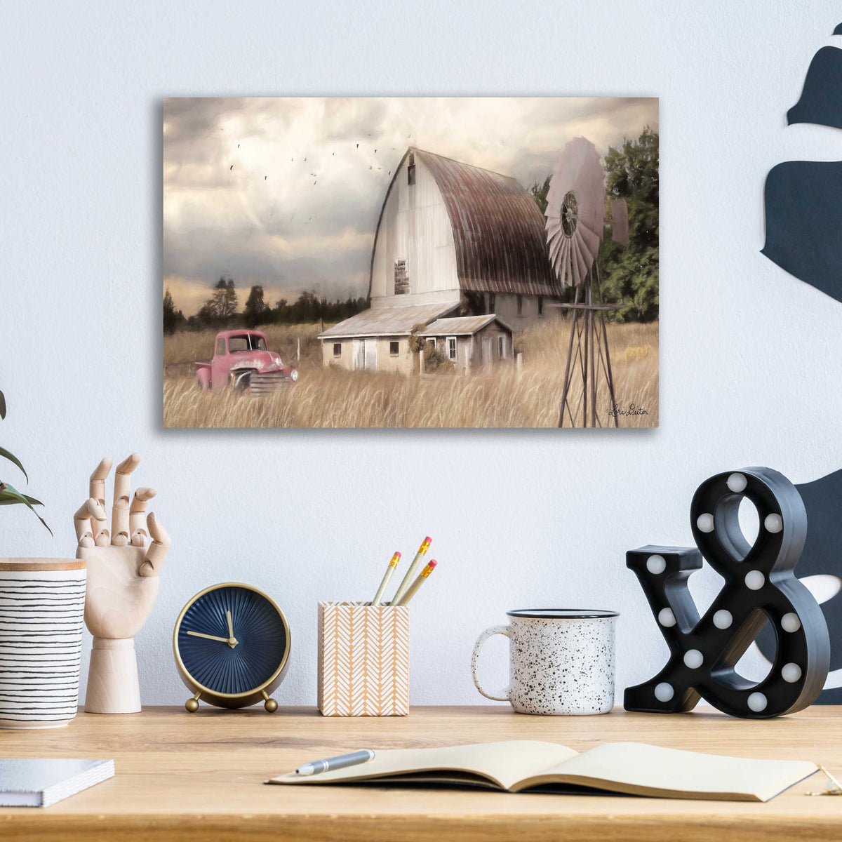 Epic Art 'Henderson Bay Farm' by Lori Deiter, Acrylic Glass Wall Art,16x12
