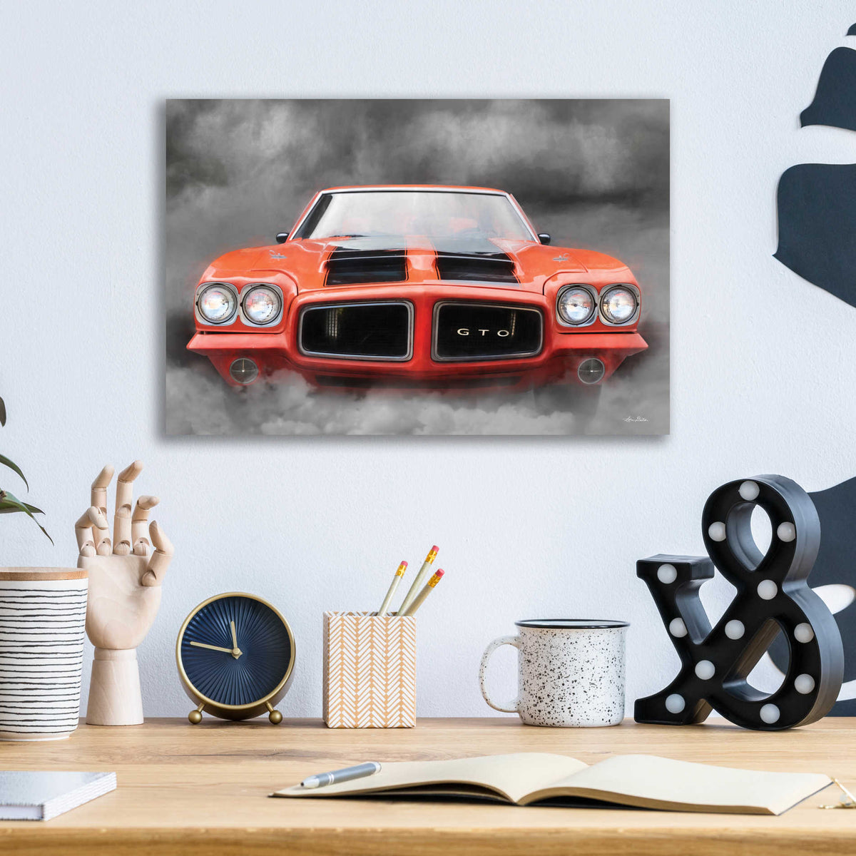 Epic Art 'Burn Out' by Lori Deiter, Acrylic Glass Wall Art,16x12