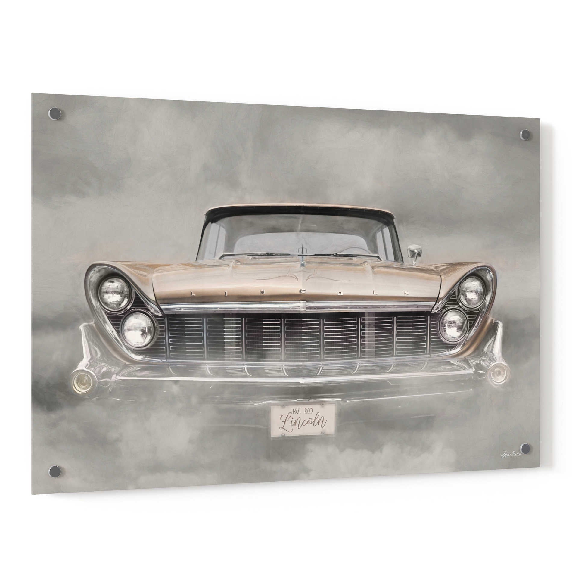 Epic Art 'Hot Rod Lincoln' by Lori Deiter, Acrylic Glass Wall Art,36x24