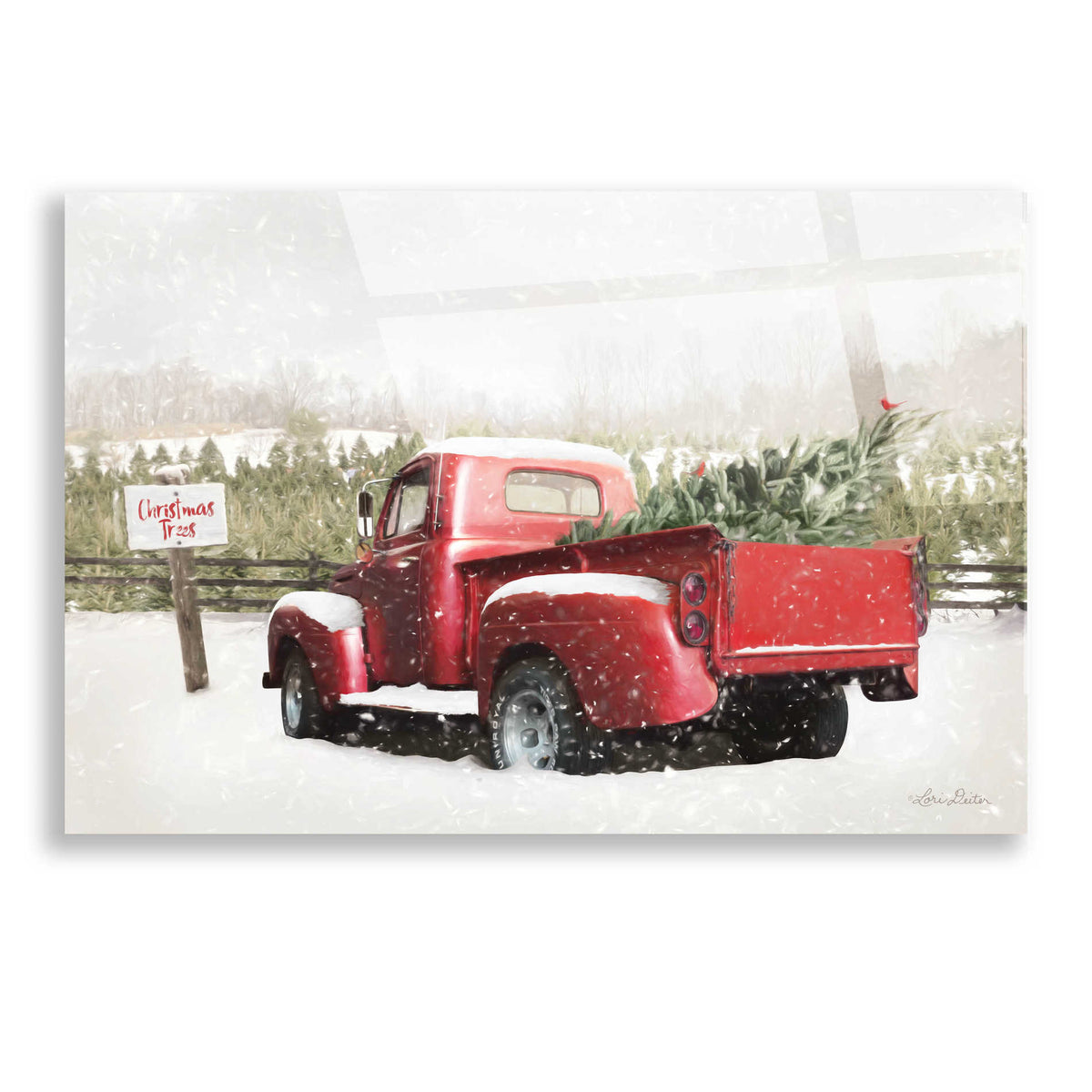 Epic Art 'Christmas Tree Pick' by Lori Deiter, Acrylic Glass Wall Art