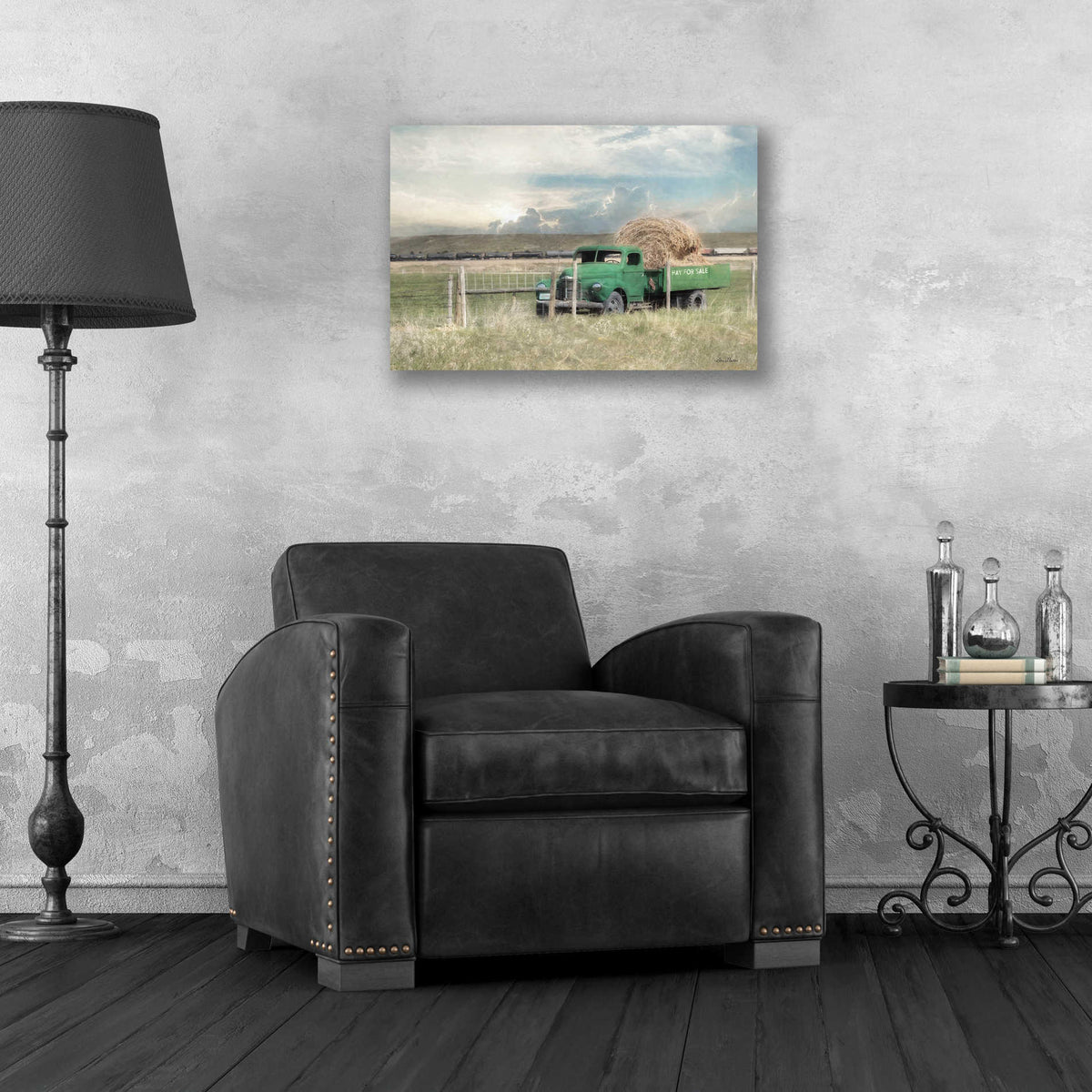 Epic Art 'Hay for Sale' by Lori Deiter, Acrylic Glass Wall Art,24x16