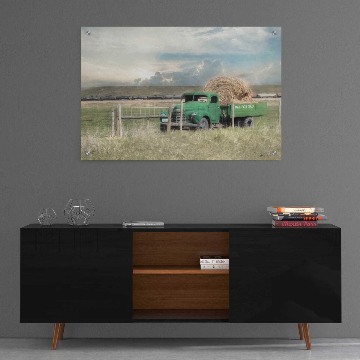 Epic Art 'Hay for Sale' by Lori Deiter, Acrylic Glass Wall Art,36x24