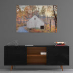 Epic Art 'Fall at the Barn' by Lori Deiter, Acrylic Glass Wall Art,36x24