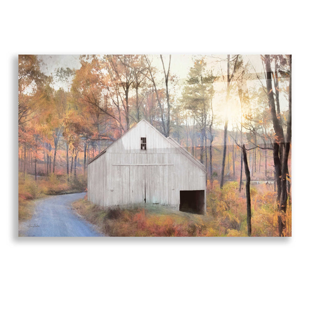 Epic Art 'Fall at the Barn' by Lori Deiter, Acrylic Glass Wall Art