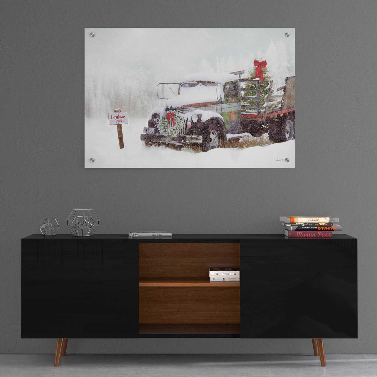 Epic Art 'Wyoming Tree Farm' by Lori Deiter, Acrylic Glass Wall Art,36x24