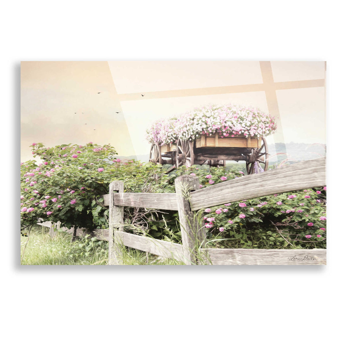 Epic Art 'Flower Wagon' by Lori Deiter, Acrylic Glass Wall Art