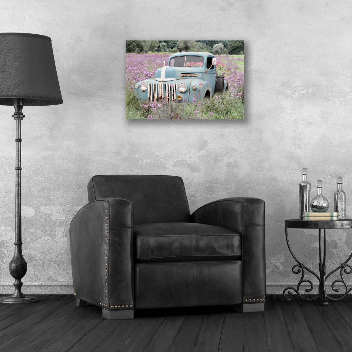 Epic Art 'Truckload of Happiness' by Lori Deiter, Acrylic Glass Wall Art,24x16