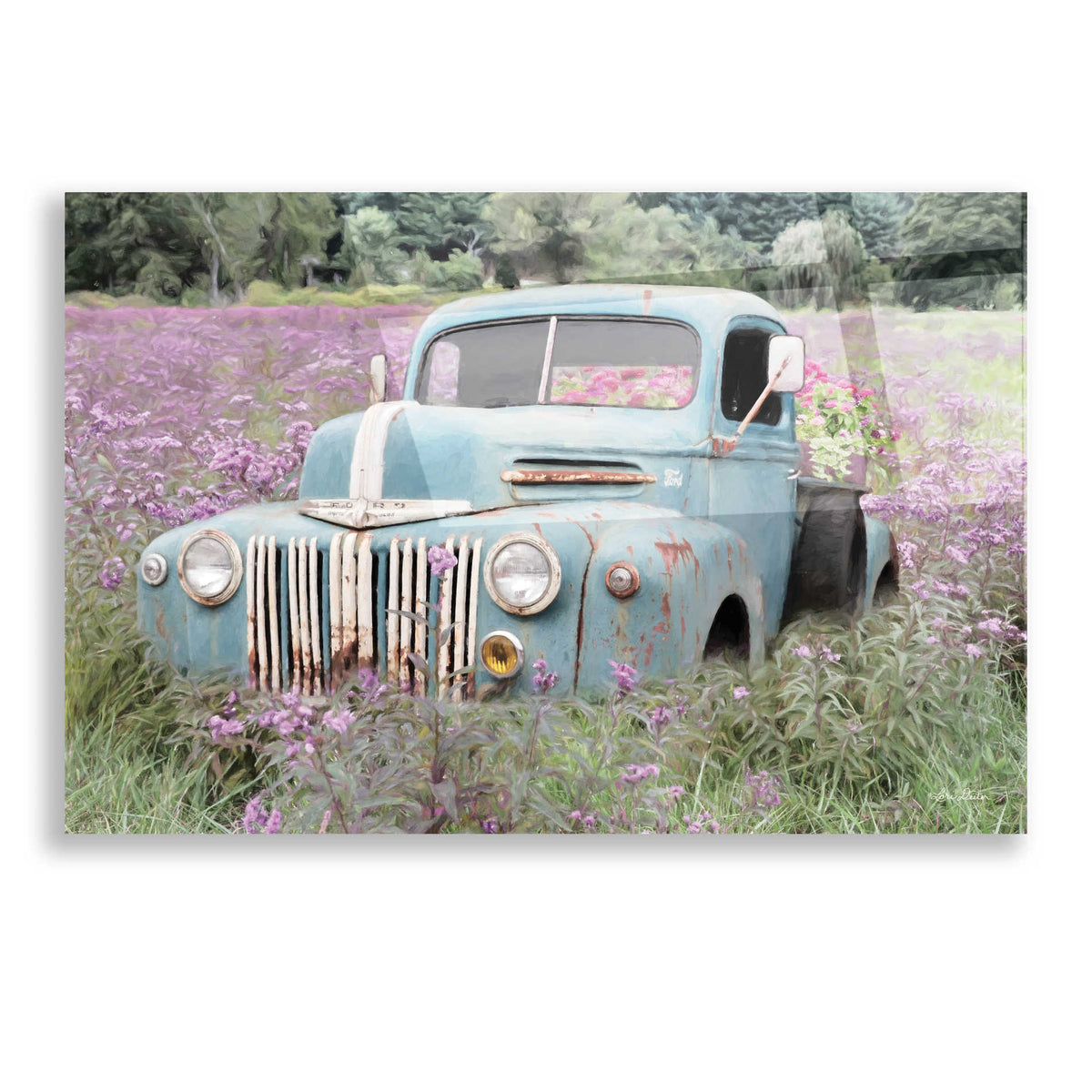 Epic Art 'Truckload of Happiness' by Lori Deiter, Acrylic Glass Wall Art