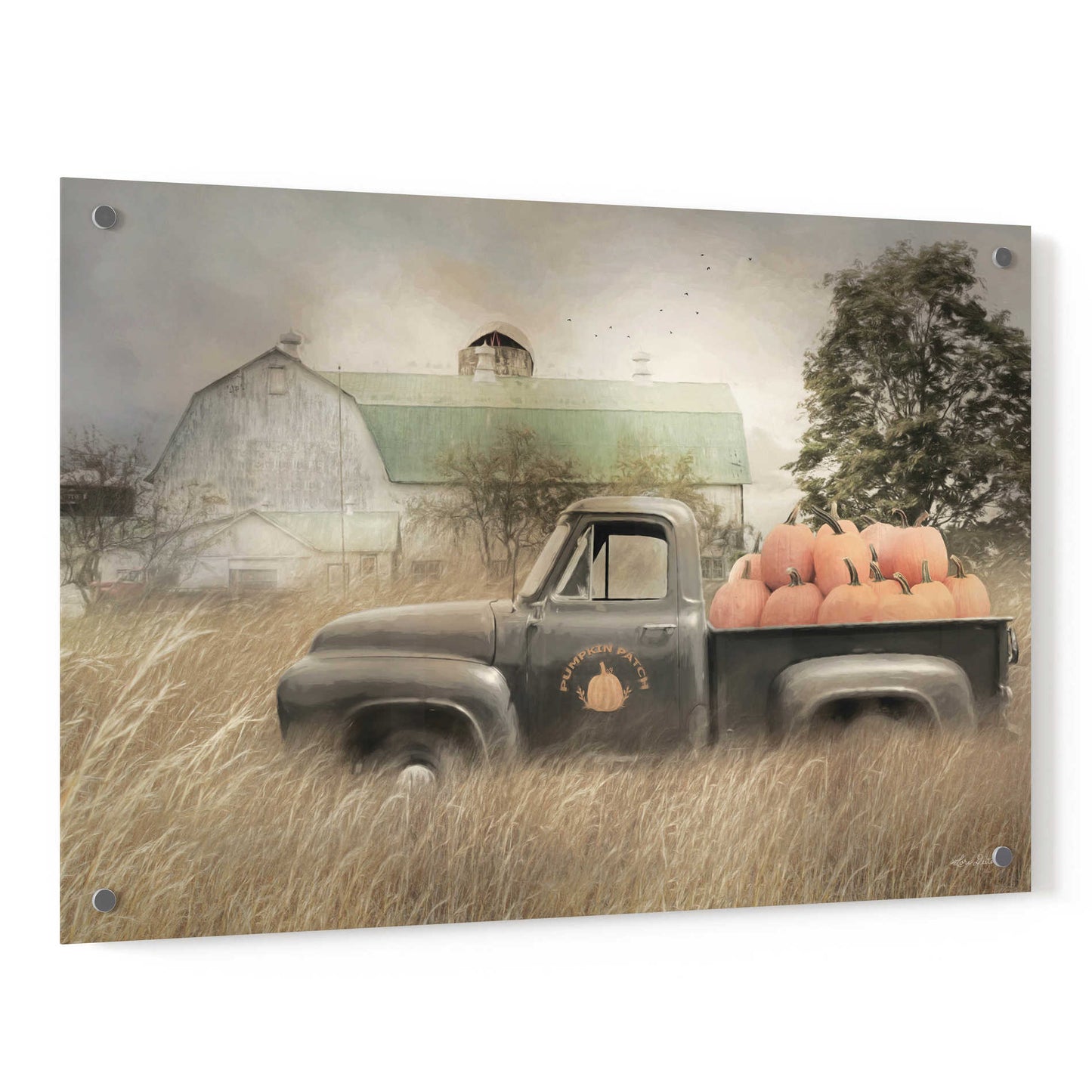 Epic Art 'Happy Harvest Truck' by Lori Deiter, Acrylic Glass Wall Art,36x24