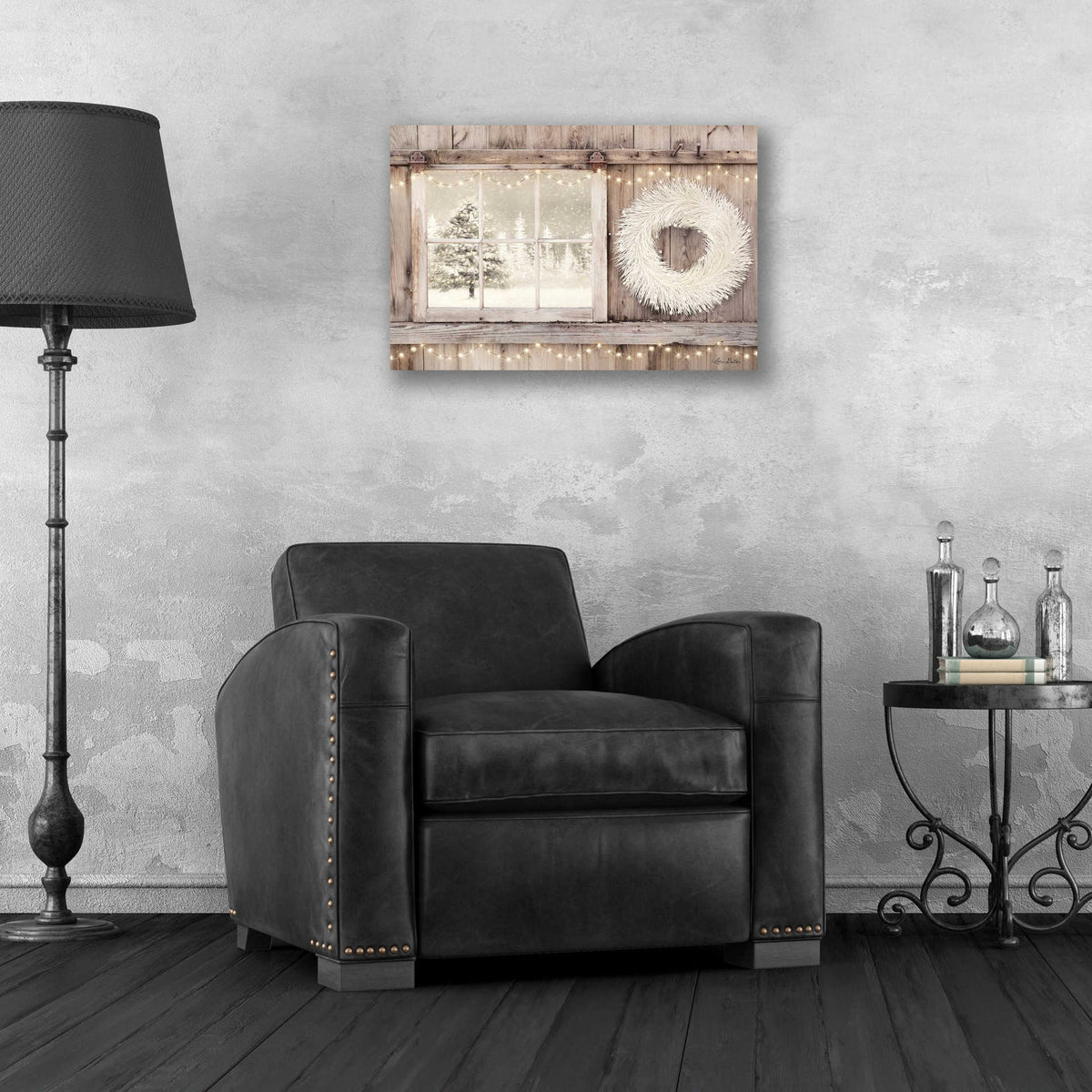 Epic Art 'Winter White View' by Lori Deiter, Acrylic Glass Wall Art,24x16