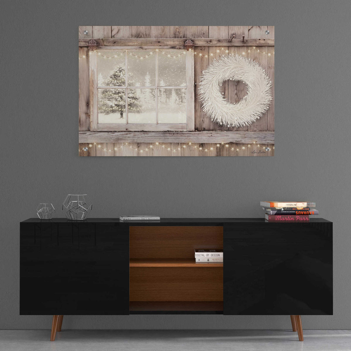 Epic Art 'Winter White View' by Lori Deiter, Acrylic Glass Wall Art,36x24