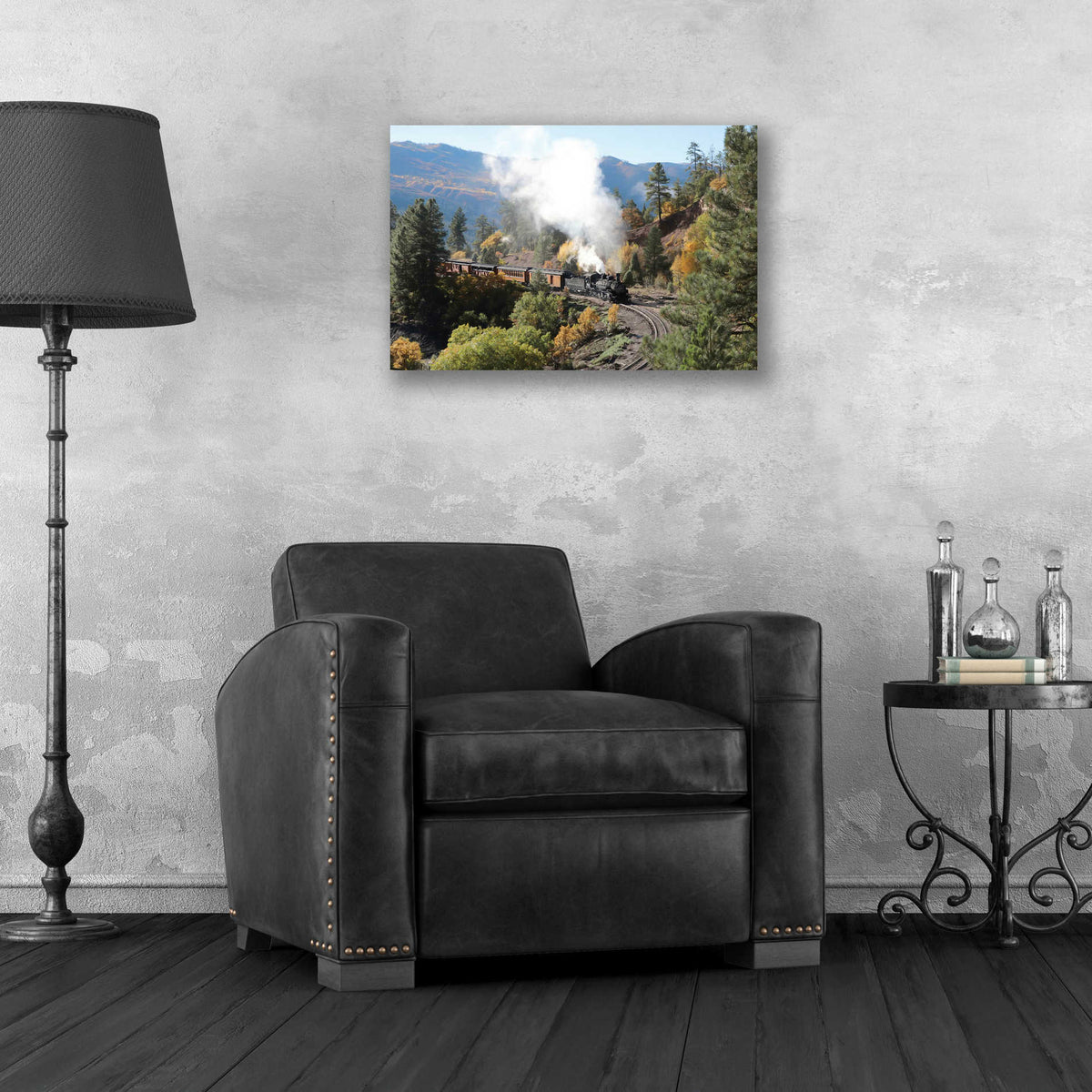 Epic Art 'Durango Silverton Train IV' by Lori Deiter, Acrylic Glass Wall Art,24x16