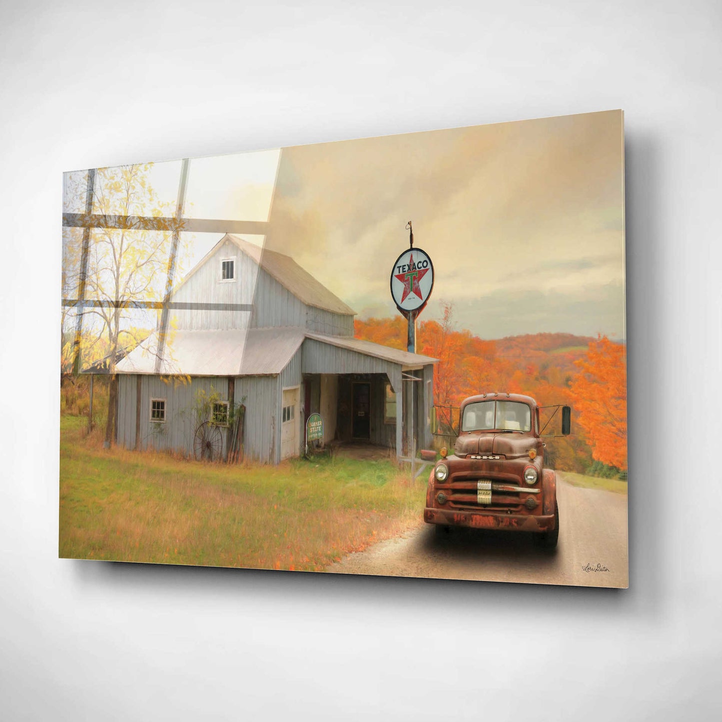 Epic Art 'The Old Station' by Lori Deiter, Acrylic Glass Wall Art,16x12