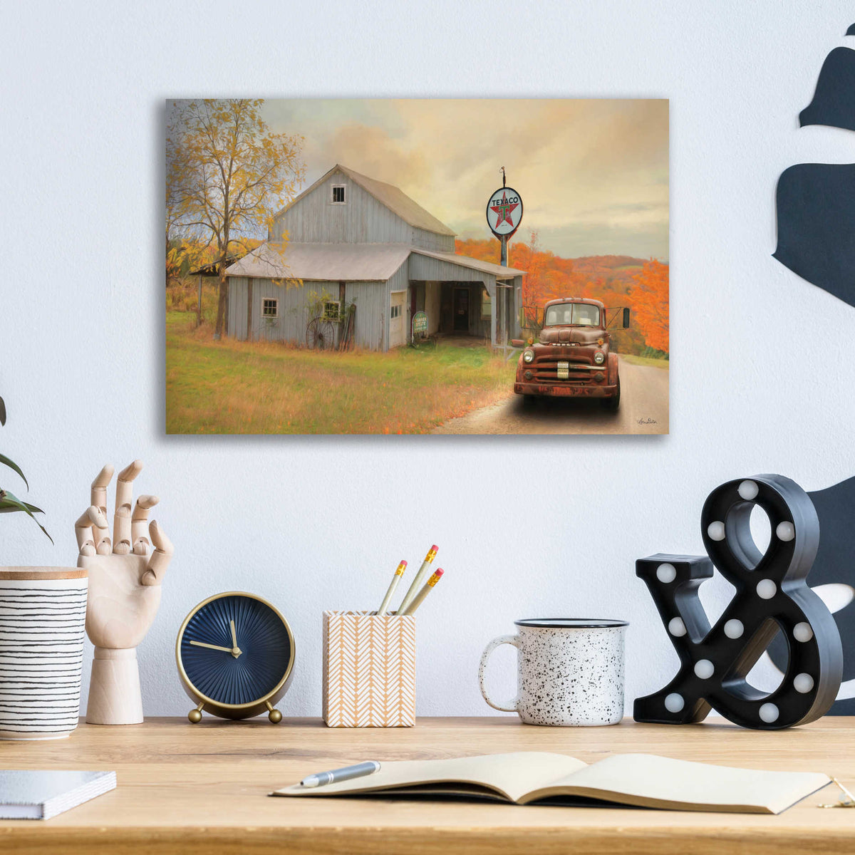 Epic Art 'The Old Station' by Lori Deiter, Acrylic Glass Wall Art,16x12