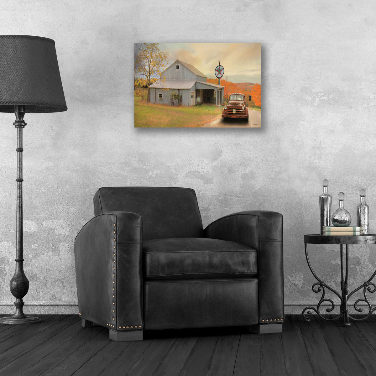 Epic Art 'The Old Station' by Lori Deiter, Acrylic Glass Wall Art,24x16
