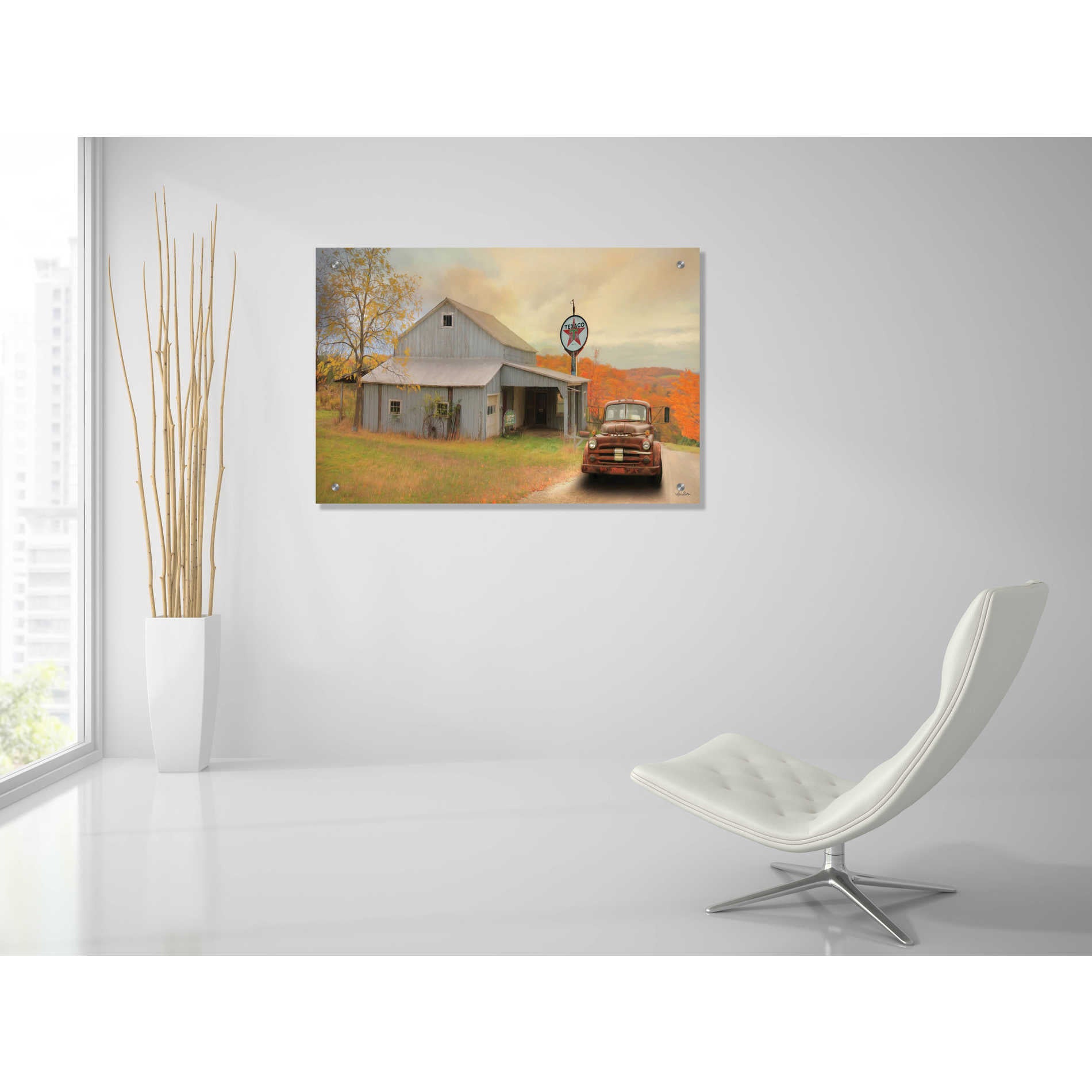 Epic Art 'The Old Station' by Lori Deiter, Acrylic Glass Wall Art,36x24