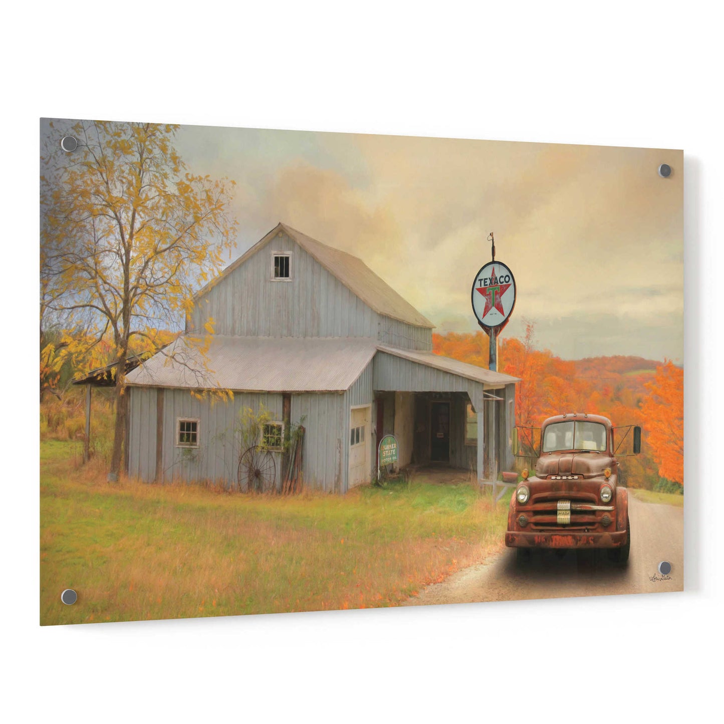 Epic Art 'The Old Station' by Lori Deiter, Acrylic Glass Wall Art,36x24