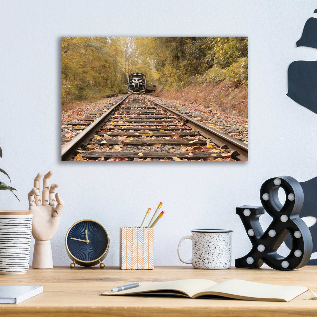 Epic Art 'Great Smoky Mountains Railroad' by Lori Deiter, Acrylic Glass Wall Art,16x12