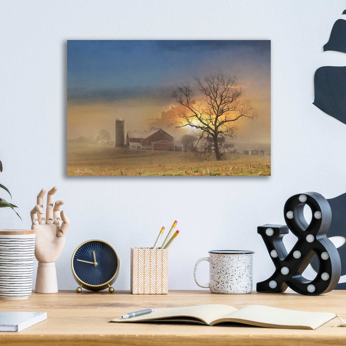 Epic Art 'Stormy Weather' by Lori Deiter, Acrylic Glass Wall Art,16x12