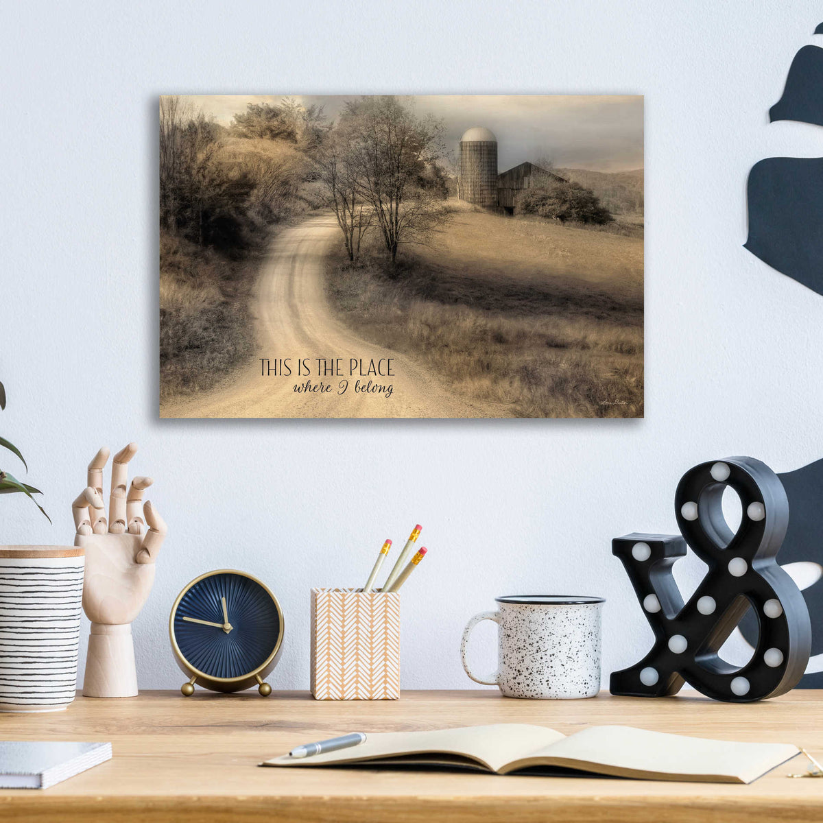 Epic Art 'Place Where I Belong' by Lori Deiter, Acrylic Glass Wall Art,16x12