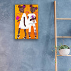 Epic Art 'The Petite Twins' by Erin Robinson, Acrylic Glass Wall Art,16x24