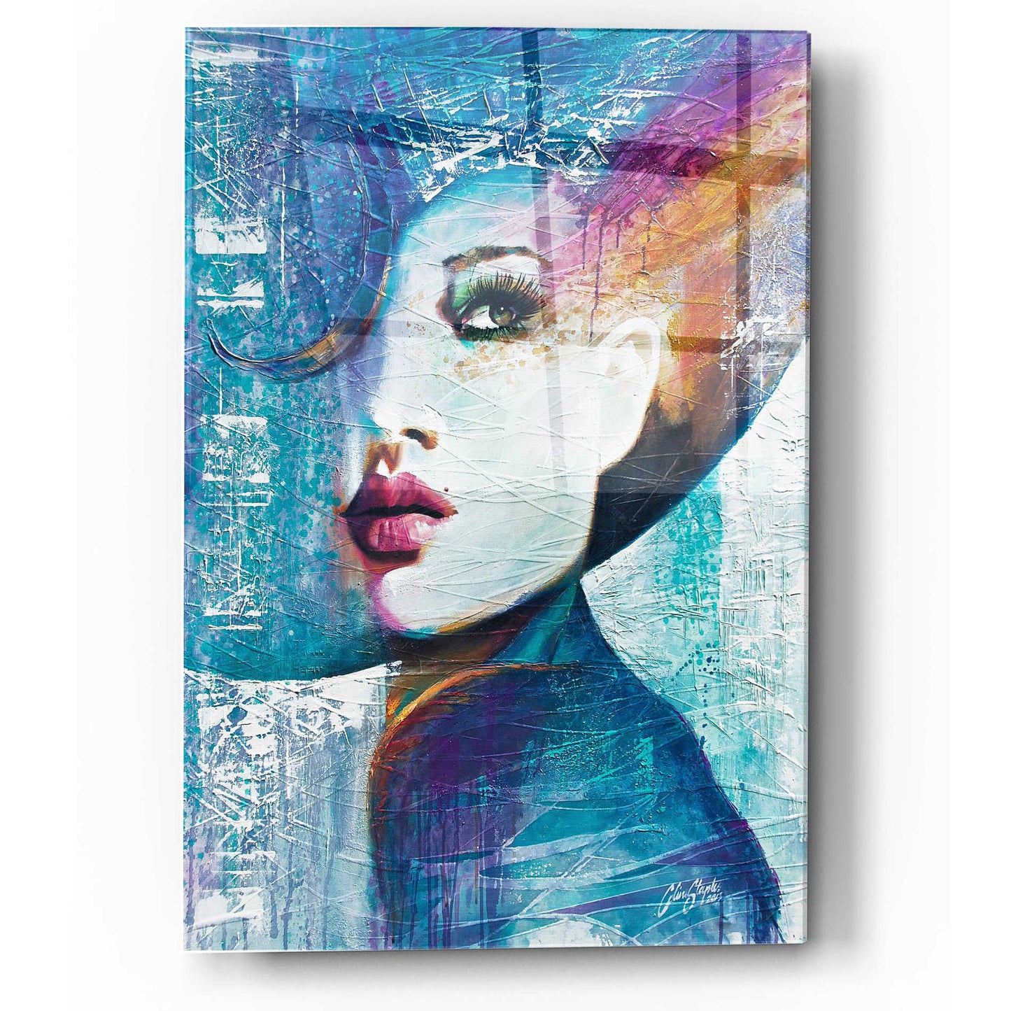 Epic Art 'Rubi' by Colin John Staples, Acrylic Glass Wall Art,12x16