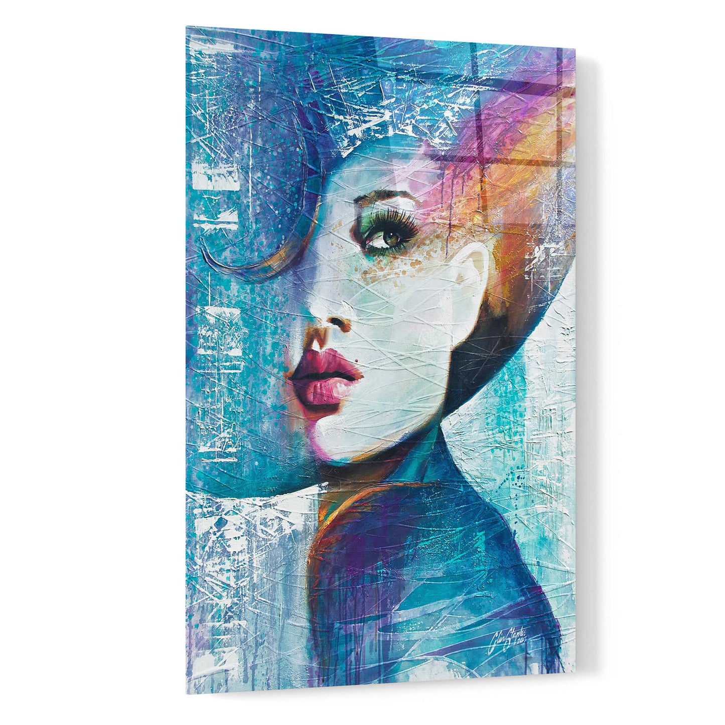 Epic Art 'Rubi' by Colin John Staples, Acrylic Glass Wall Art,16x24