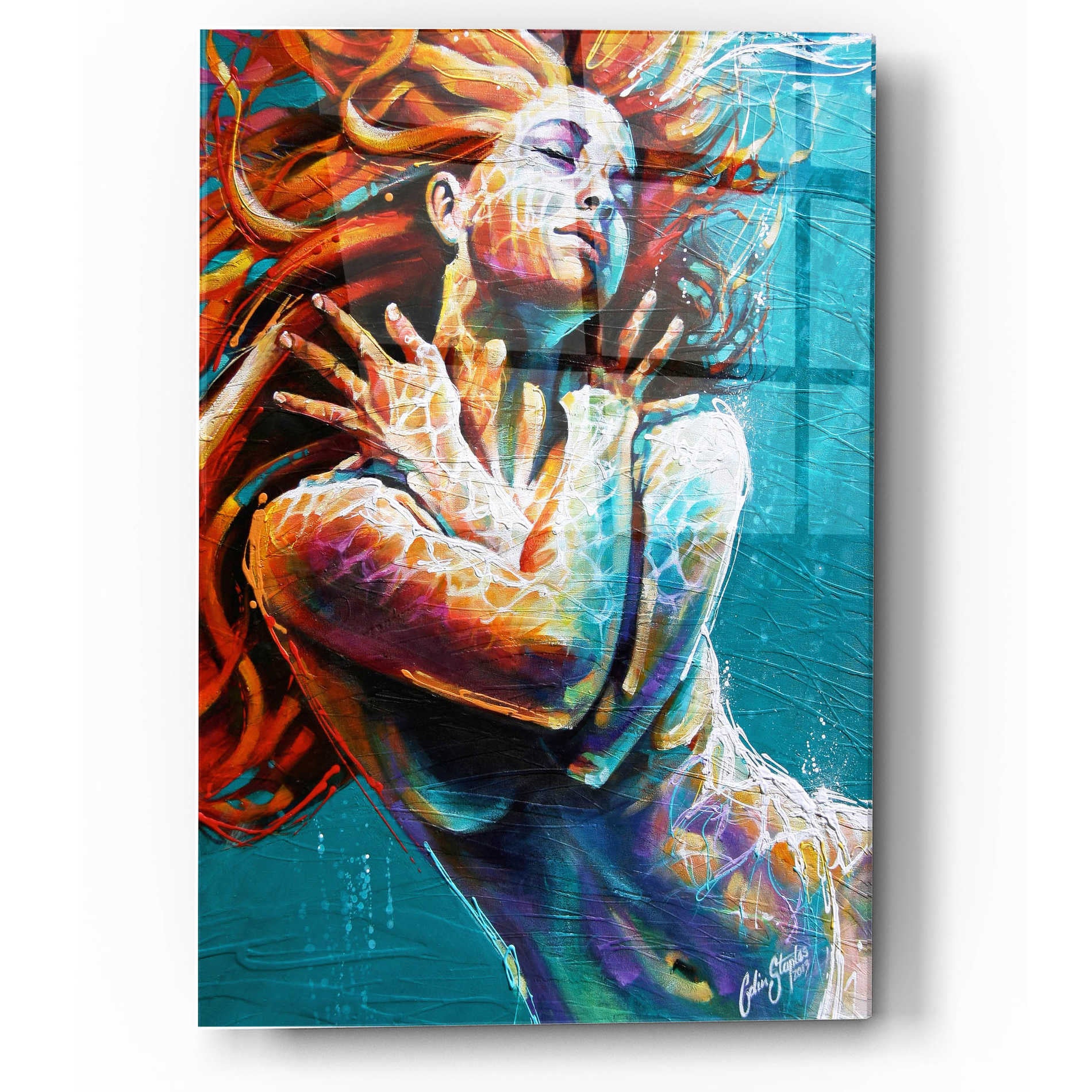 Epic Art 'Angie' by Colin John Staples, Acrylic Glass Wall Art,12x16