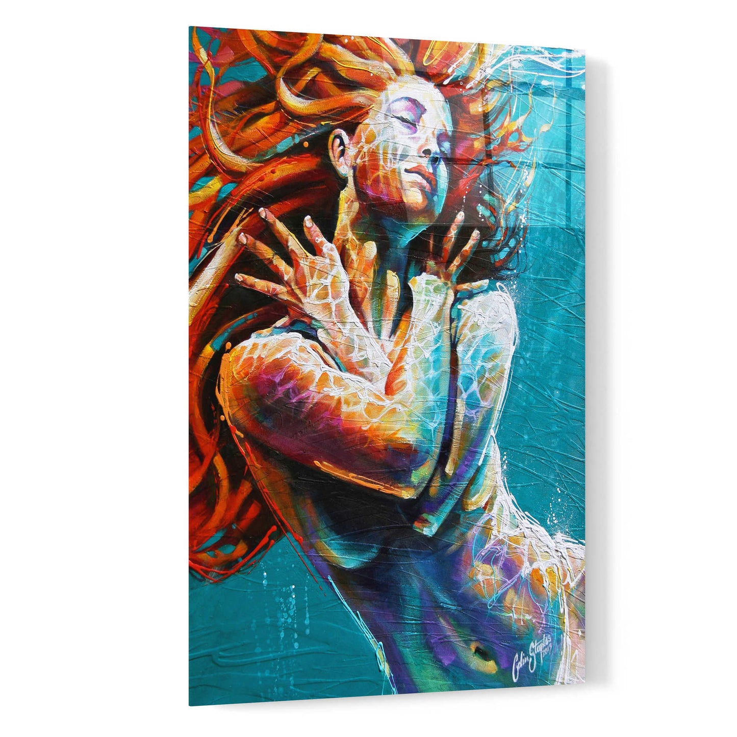 Epic Art 'Angie' by Colin John Staples, Acrylic Glass Wall Art,16x24