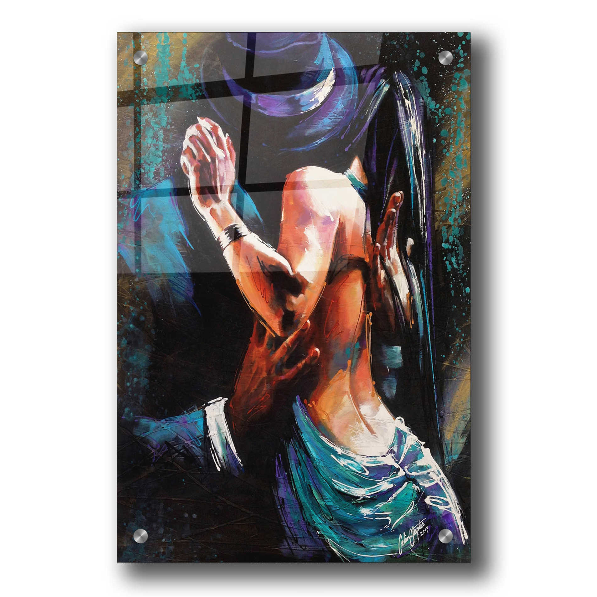 Epic Art 'Nidia' by Colin John Staples, Acrylic Glass Wall Art,24x36