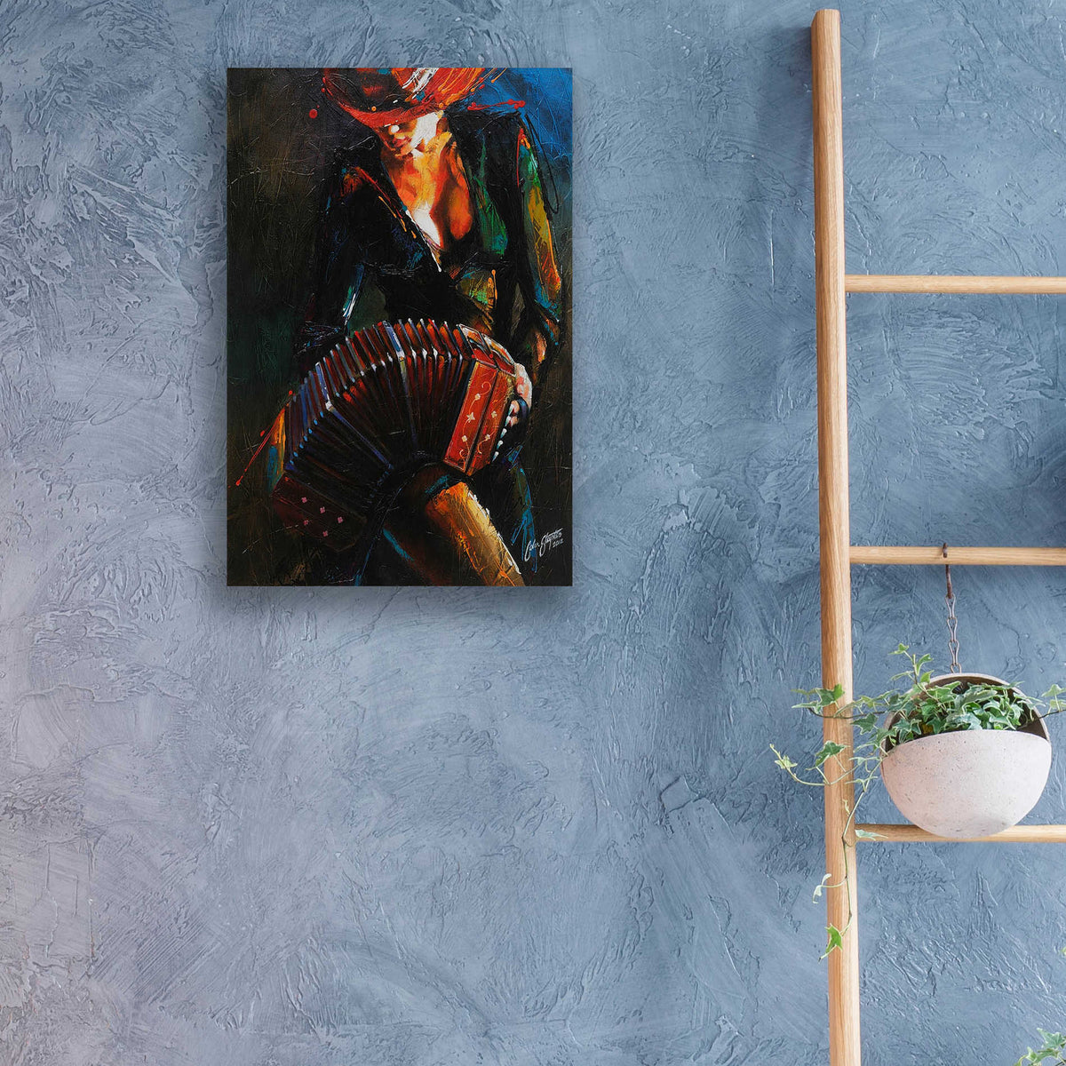 Epic Art 'Passional' by Colin John Staples, Acrylic Glass Wall Art,16x24