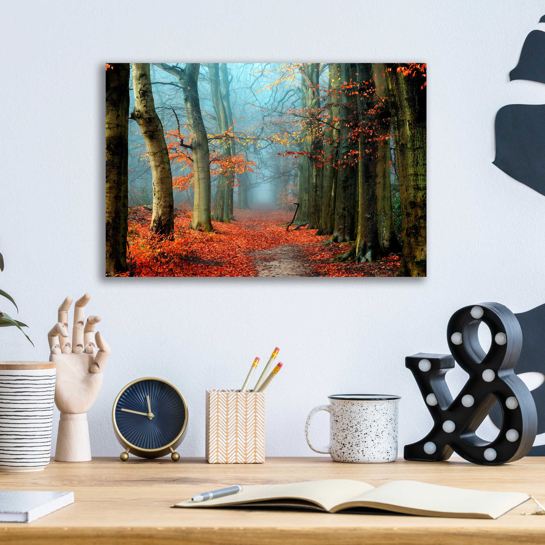 Epic Art 'Bussum in Fall' by Lars Van de Goor, Acrylic Glass Wall Art,16x12