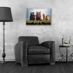 Epic Art 'Usual Suspects' by Lucia Heffernan, Acrylic Glass Wall Art,24x16
