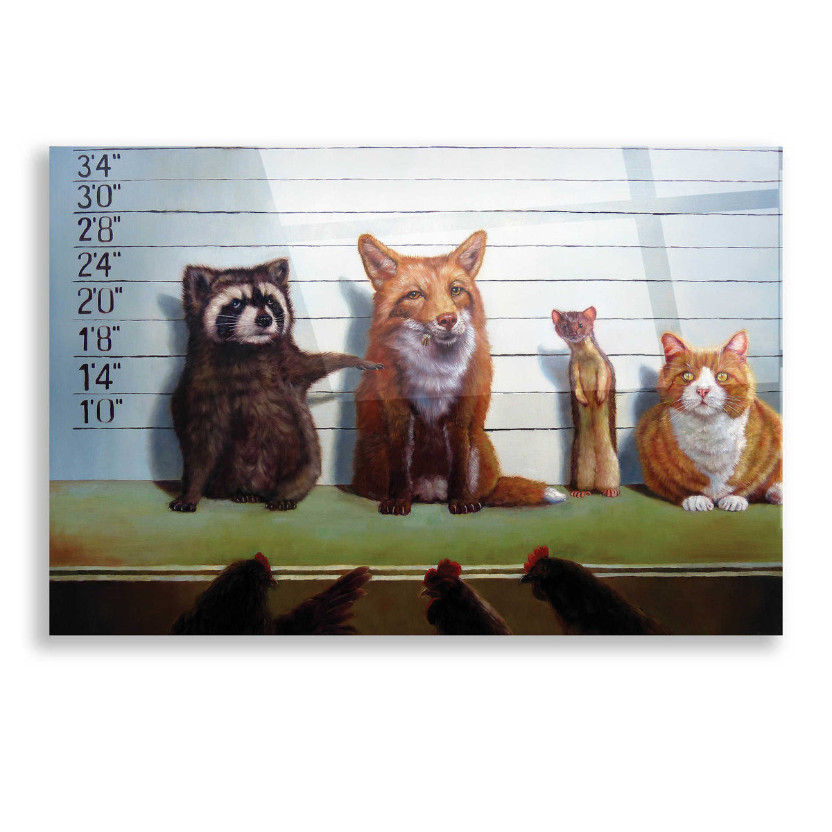 Epic Art 'Usual Suspects' by Lucia Heffernan, Acrylic Glass Wall Art